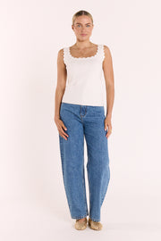 Delilah Tank - White