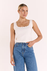 Delilah Tank - White