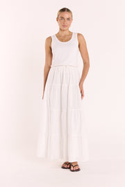 Elena Skirt - White