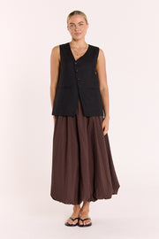 Aria Skirt - Chocolate