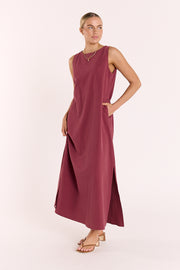 Eleanor Maxi Dress - Wine