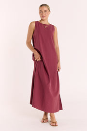 Eleanor Maxi Dress - Wine