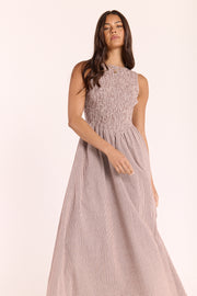 Lottie Dress - Chocolate Gingham