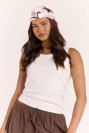 Euro Scarf - Pink Print