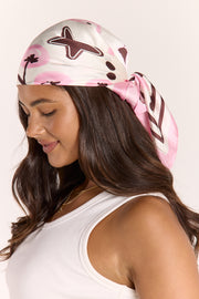 Euro Scarf - Pink Print