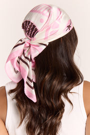 Euro Scarf - Pink Print