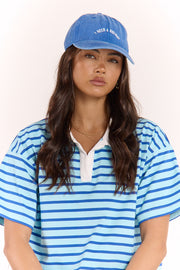 Gigi Washed Denim Cap - Holiday Blue