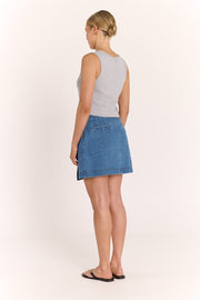 Violet Wrap Skirt - Amalfi Blue