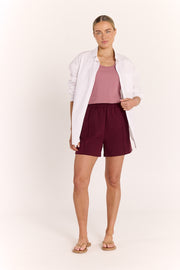 Noah Short - Plum Pink Stripe