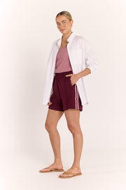 Noah Short - Plum Pink Stripe