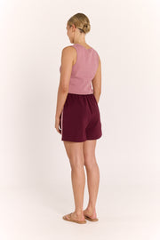 Noah Short - Plum Pink Stripe