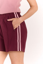 Noah Short - Plum Pink Stripe