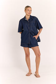 Arlo Denim Shirt - Dark Blue