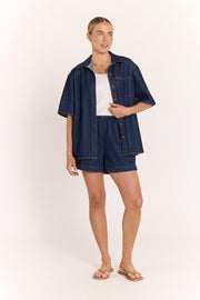 Arlo Denim Short - Dark Blue