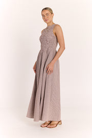 Lottie Dress - Chocolate Gingham