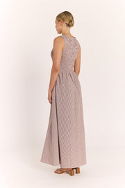 Lottie Dress - Chocolate Gingham