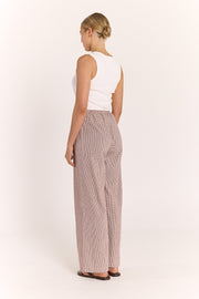 Lottie Pant - Chocolate Gingham