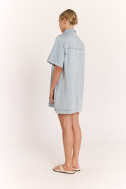 Arlo Shirt Dress - Summer Blue
