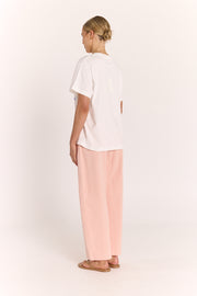 Summer Tote Graphic Tee - White