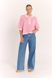 Hunter Top - Pink Stripe