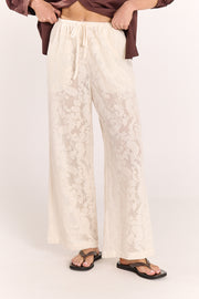 Valerie Pant - Cream Lace