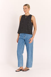 Luna Top - Black Spot