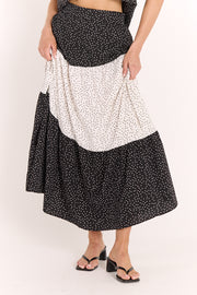 Luna Skirt - Black Spot