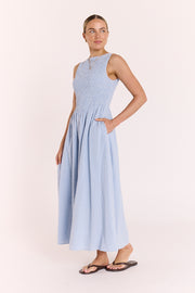 Lottie Dress - Blue Gingham