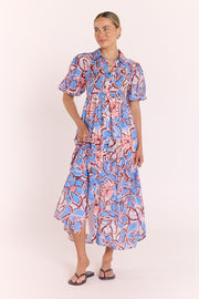 Marcie Dress - Blue Floral