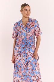 Marcie Shirt - Blue Floral