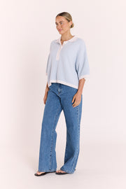 Hunter Top - Blue Stripe