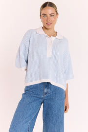 Hunter Top - Blue Stripe