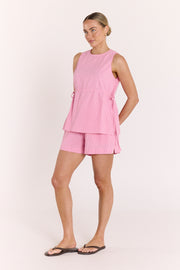 Lottie Top - Pink Gingham