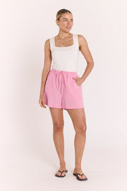 Lottie Short - Pink Gingham