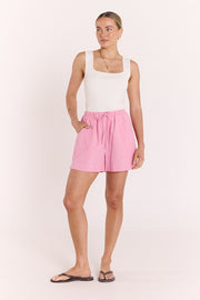 Lottie Short - Pink Gingham