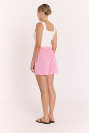 Lottie Short - Pink Gingham