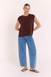 Jasper Knitted Tank - Chocolate