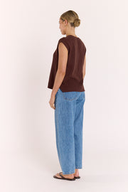 Jasper Knitted Tank - Chocolate