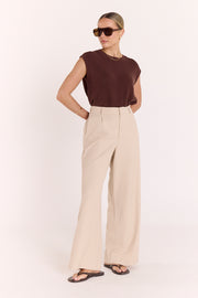 Jasper Knitted Tank - Chocolate