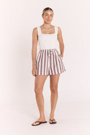 Leah Short - Chocolate Stripe