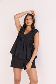 Daisy Top - Black