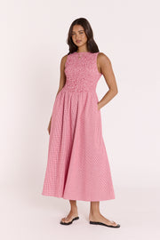 Lottie Dress - Red Gingham