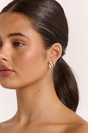 Olivia Heart Earrings - Gold