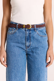 Emerson Belt - Chocolate Suede