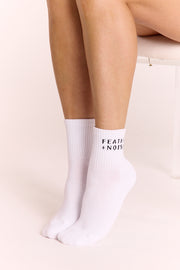 Essential Ankle Socks - White