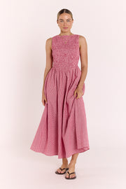 Lottie Dress - Red Gingham