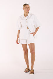 Arlo Denim Shirt - White