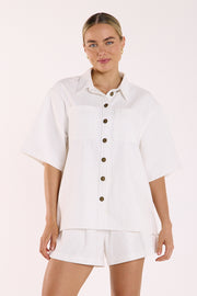 Arlo Denim Shirt - White