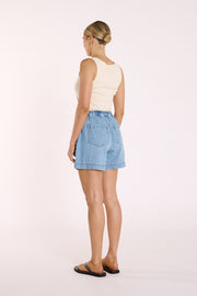 Quinn Denim Short - Classic Blue