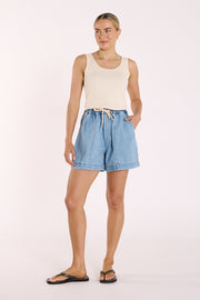 Quinn Denim Short - Classic Blue